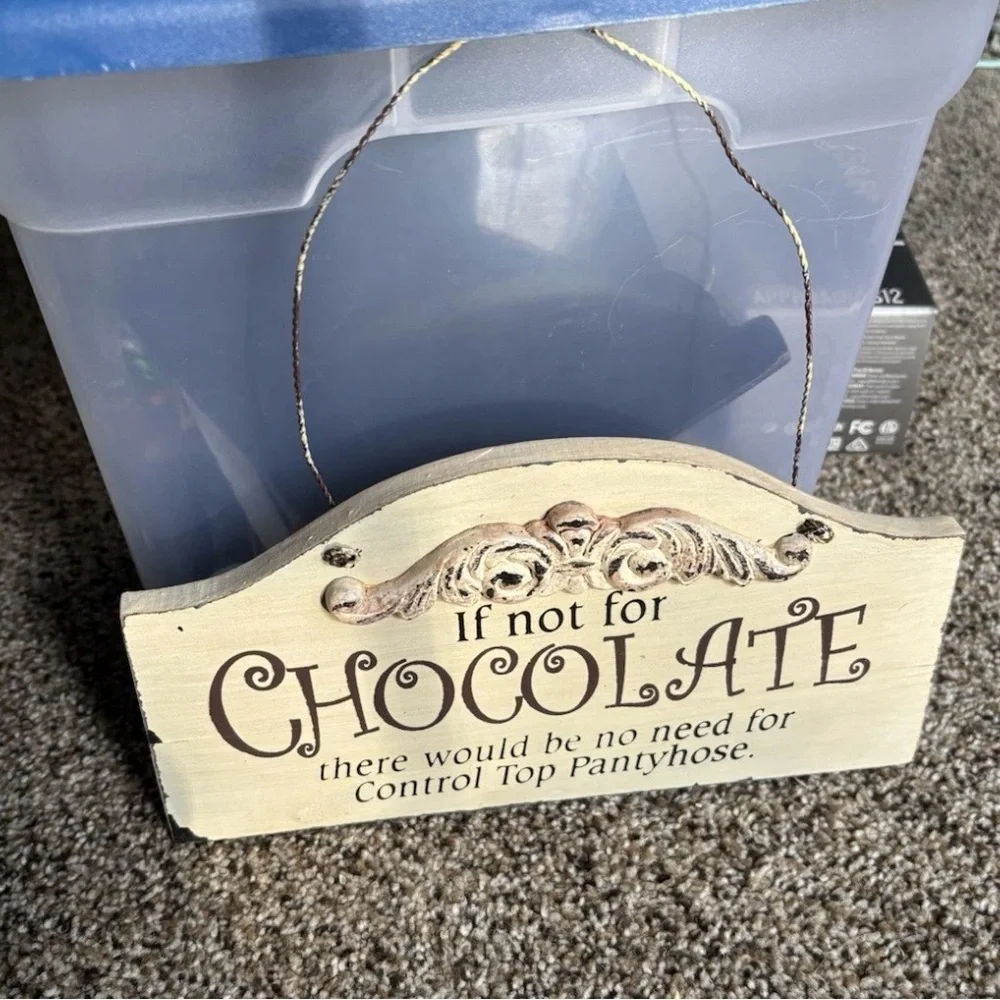 Chocolate-Themed Wall Hanging Decor lot of 2